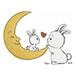 Häschen auf dem Mond [Digital]