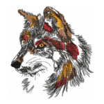 Wolf im Doodle Stil [Digital]