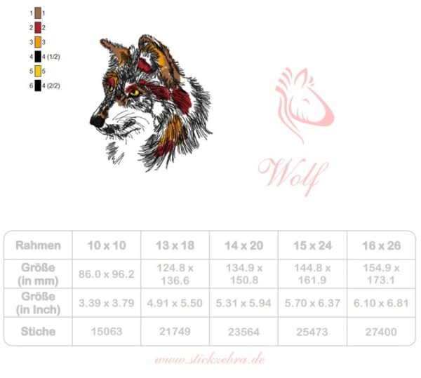 Wolf im Doodle Stil [Digital] – Bild 4