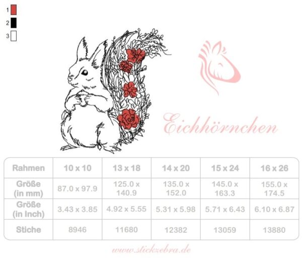 Zauberhaftes Eichhörnchen im Doodle Stil [Digital] – Bild 6