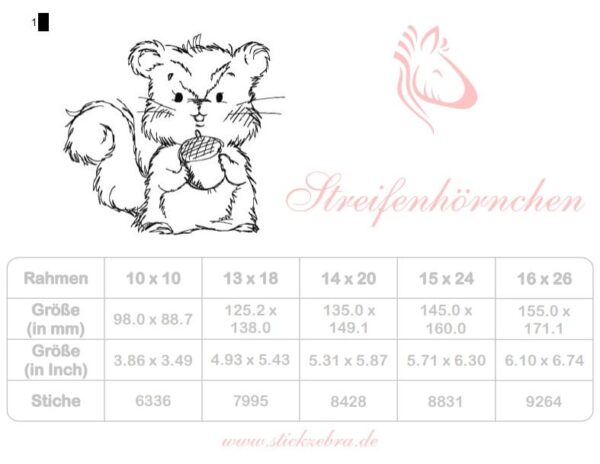 Niedliches Streifenhörnchen [Digital] – Bild 4