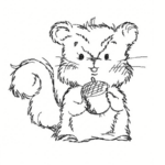 Niedliches Streifenhörnchen [Digital]