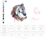 Pferd mit Blumenkranz Stickdatei: Elegante Stickvorlage für Pferdeliebhaber und Bastelprojekte [Digital] – Bild 4