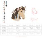 Indianer-Pferd mit Federschmuck Stickdatei: Kindermotiv für kreative Stickprojekte und Pferdeliebhaber [Digital] – Bild 3