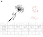 Pusteblume mit dem Schriftzug "Hope" Stickdatei: Inspirierendes Design für kreative Stickprojekte und positive Botschaften [Digital] – Bild 3