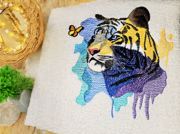 Hübscher Tiger Stickdatei: Majestätisches Design für kraftvolle Stickprojekte und Tierliebhaber [Digital] – Bild 2