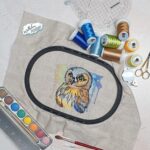 Wunderschöne Eulen-Vollstickdatei: Elegantes Design für kreative Stickprojekte und Dekorationen [Digital] – Bild 2