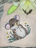 Maus mit Pusteblume Vollstickdatei: Zauberhaftes Design für kinderfreundliche Stickprojekte und kreative Bastelideen [Digital] – Bild 3