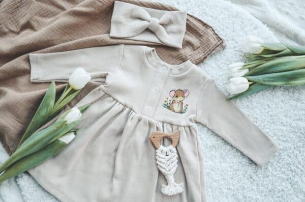 Maus mit Pusteblume Vollstickdatei: Zauberhaftes Design für kinderfreundliche Stickprojekte und kreative Bastelideen [Digital] – Bild 2