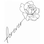 Forever mit Rosen Stickdatei: Romantisches Design für zeitlose Stickprojekte und besondere Geschenke [Digital]
