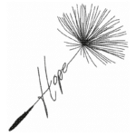 Pusteblume mit dem Schriftzug "Hope" Stickdatei: Inspirierendes Design für kreative Stickprojekte und positive Botschaften [Digital]
