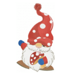 Gnom mit Pilz Stickdatei: Zauberhaftes Design für handgefertigte Stickprojekte [Digital]