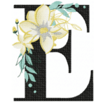 Buchstabe E Stickdatei [Digital]
