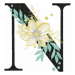 Buchstabe N Stickdatei [Digital]