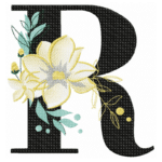 Buchstabe R Stickdatei [Digital]