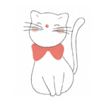 Kätzchen mit Schleife [Digital]