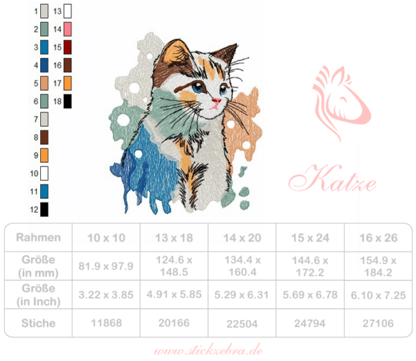 Katze im Aquarell Stil [Digital] – Bild 3