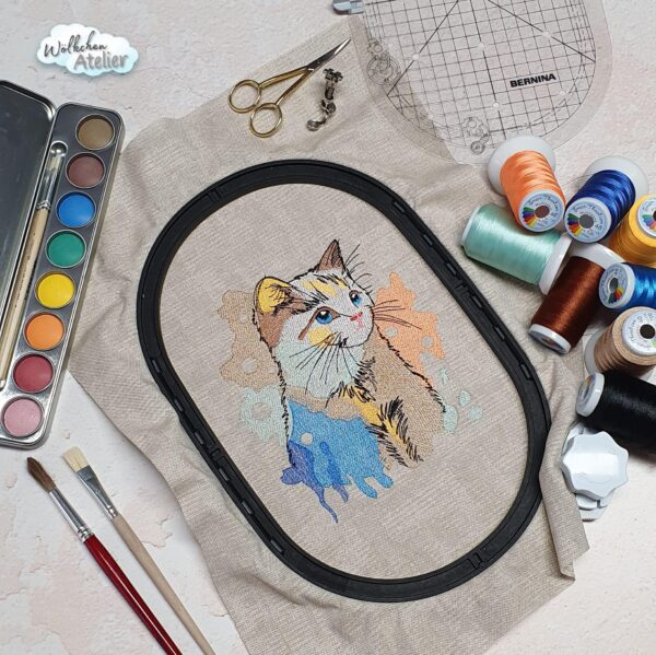 Katze im Aquarell Stil [Digital] – Bild 2