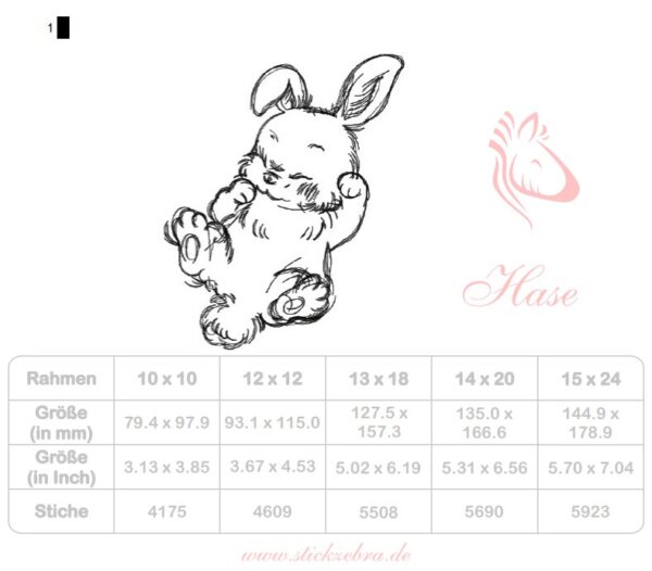 Niedliches Häschen im Doodle Stil [Digital] – Bild 5