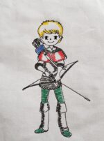 Bogenschütze Stickdatei zum ausmalen [Digital] – Bild 2