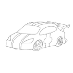 Rennauto Stickdatei zum ausmalen [Digital]