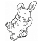 Niedliches Häschen im Doodle Stil [Digital]