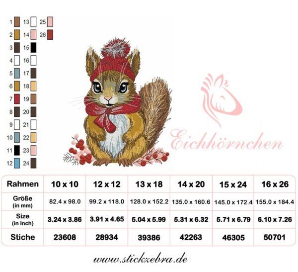 Niedliches Winter Eichhörnchen [Digital] – Bild 8