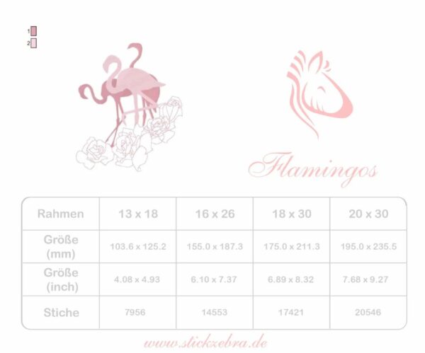 Flamingo mit Rosen [Digital] – Bild 3