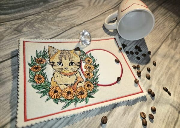 Niedliche Katze Stickdatei [Digital] – Bild 3