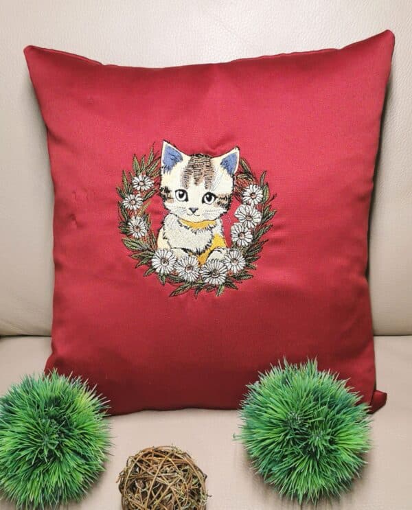 Niedliche Katze Stickdatei [Digital] – Bild 2