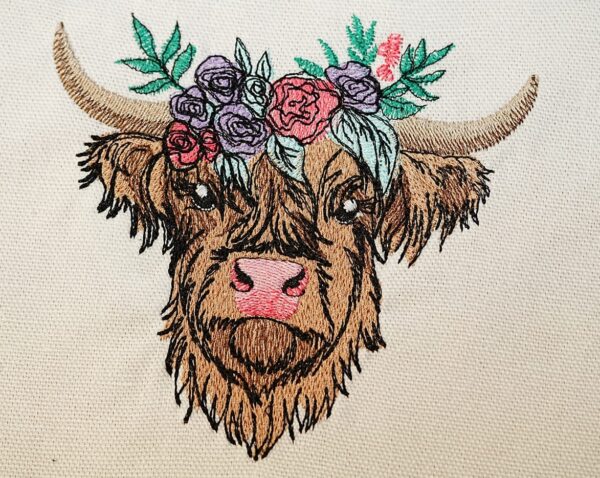 Hochlandrind mit Blumen [Digital] – Bild 6