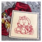 Süßs Mädchen mit Weihnachtsgeschenken [Digital] – Bild 2