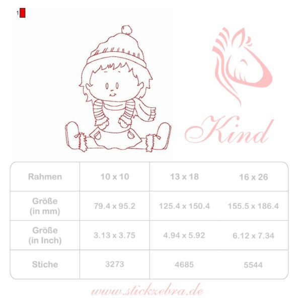 Süßes Doodle Mädchen mit Schal [Digital] – Bild 3