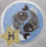 Sternzeichen Fische im Comic Stil Stickdatei [Digital] – Bild 2