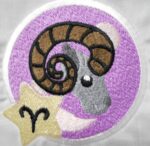 Sternzeichen Widder im Comic Stil Stickdatei [Digital] – Bild 2