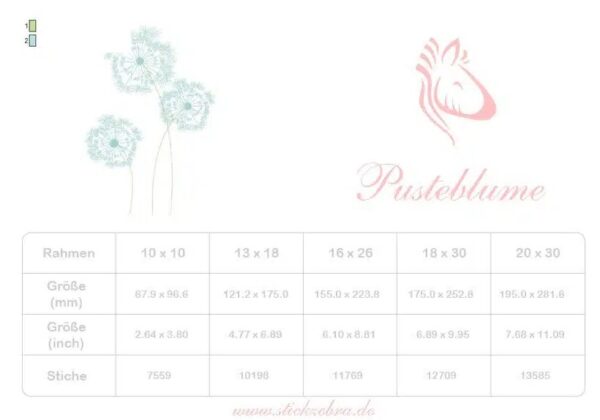 Schöne Pusteblume im Doodle Stil [Digital] – Bild 5