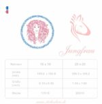 Elegantes Sternzeichen Jungfrau im Doodle Stil Stickdatei [Digital] – Bild 3