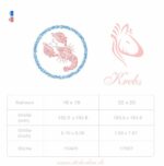 Elegantes Sternzeichen Krebs im Doodle Stil Stickdatei [Digital] – Bild 3