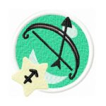 Sternzeichen Schütze im Comic Stil Stickdatei [Digital]