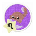 Sternzeichen Skorpion im Comic Stil Stickdatei [Digital]