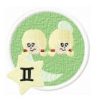Sternzeichen Zwillinge im Comic Stil Stickdatei [Digital]