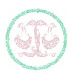 Elegantes Sternzeichen Waage im Doodle Stil Stickdatei [Digital]