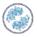 Elegantes Sternzeichen Fische im Doodle Stil Stickdatei [Digital]