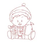 Süßer Junge mit Geschenken [Digital]