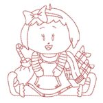 Süßs Mädchen mit Weihnachtsgeschenken [Digital]