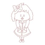 Süßes Mädchen mit Wintermantel [Digital]