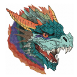 Drachenkopf Stickdatei [Digital]