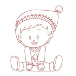 Niedlicher Junge mit Weihnachtspulli [Digital]