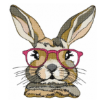Niedlicher Hase mit Brille [Digital]