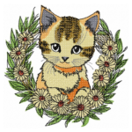 Niedliche Katze Stickdatei [Digital]